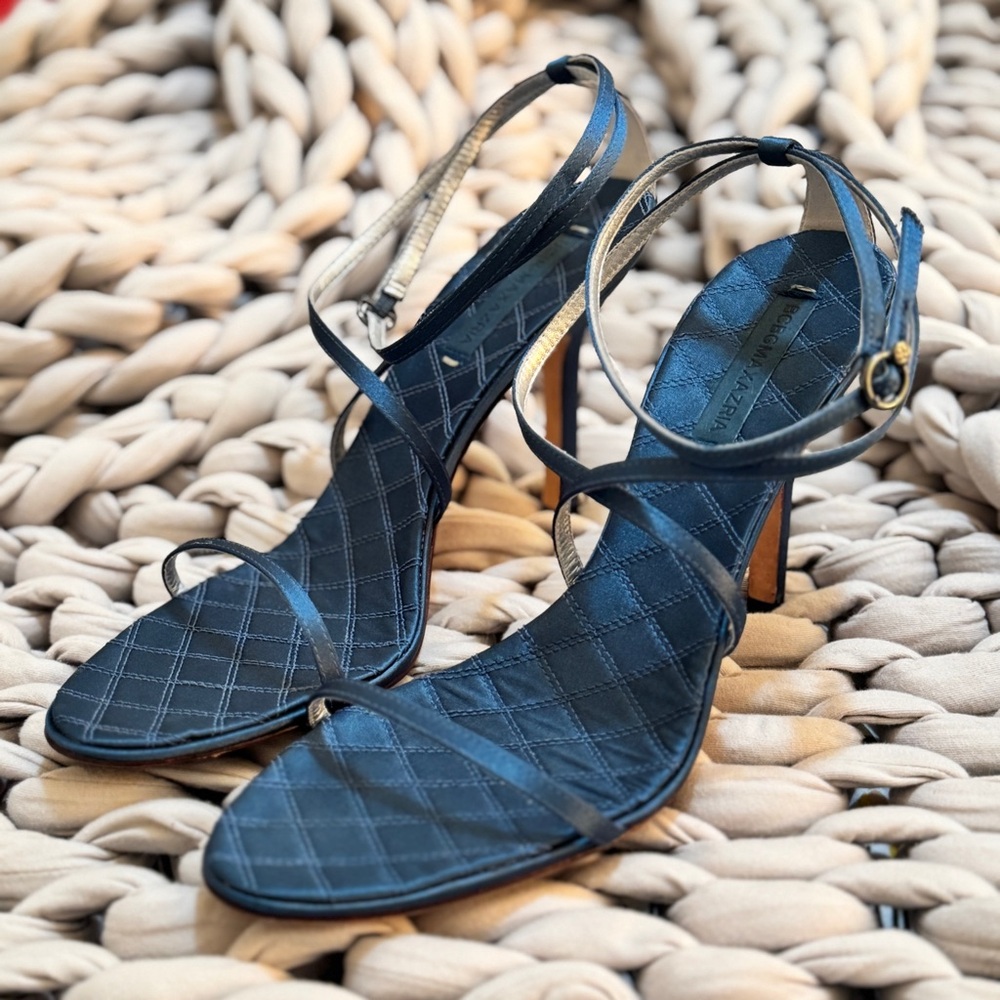 BCBGMaxAzria Dark Blue Strappy Heels